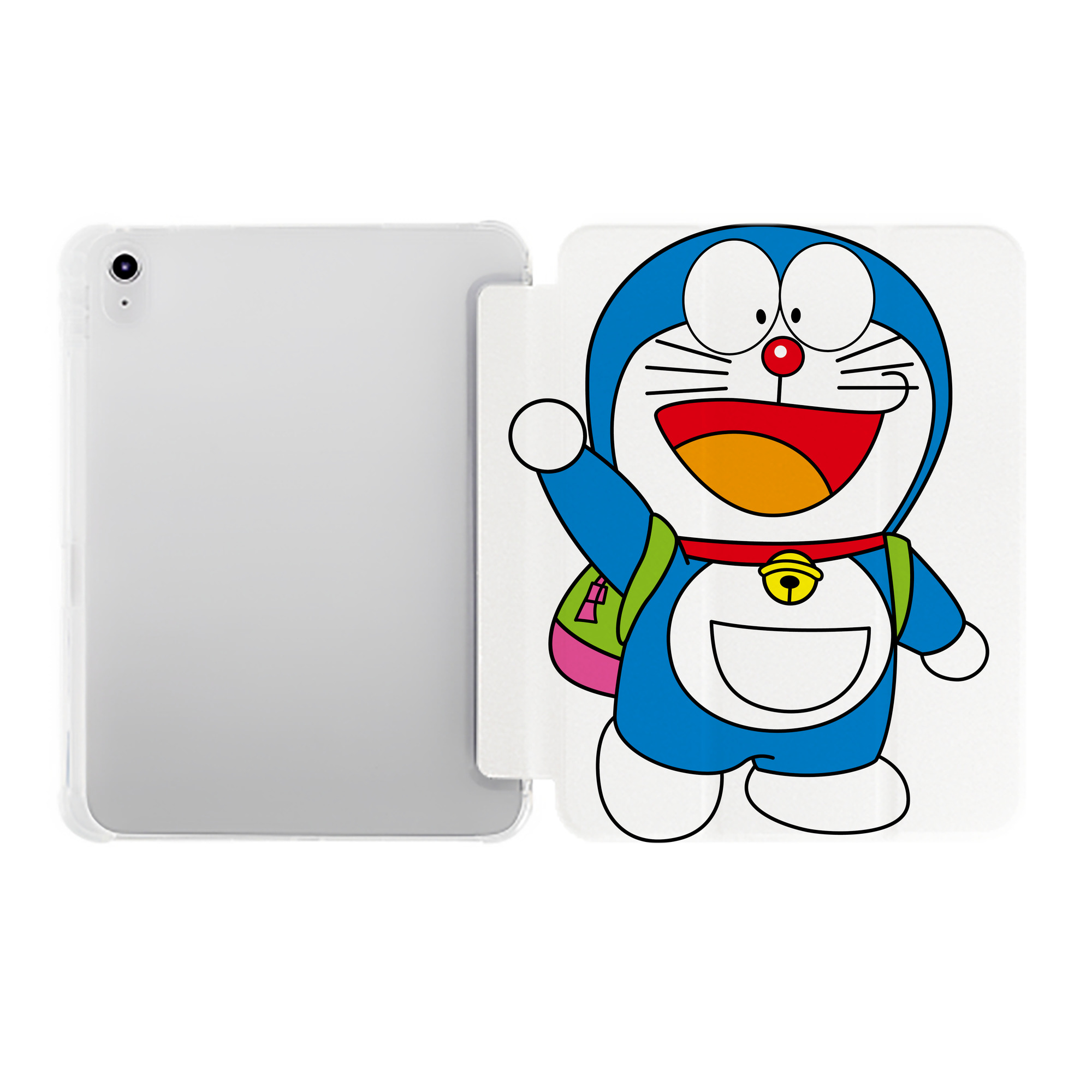（画像用） ドラえもん Doraemon IPad ケース ペン収納付き 三つ折りスタンド PUレザー×シリコン 対応機種9.5/10.5/10.9インチ